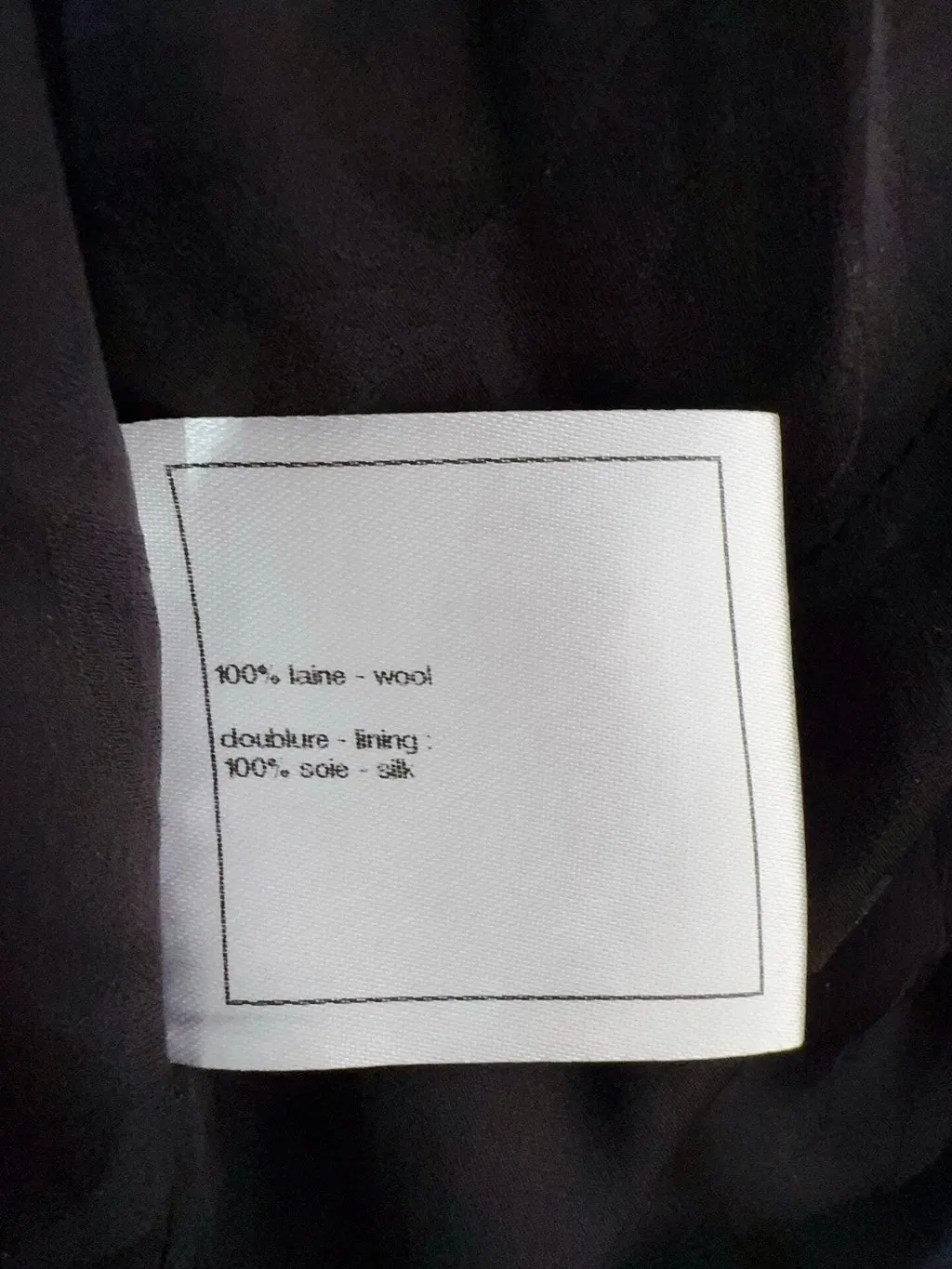 Chanel Black Tweed Coat Black Tweed Very good - Box View