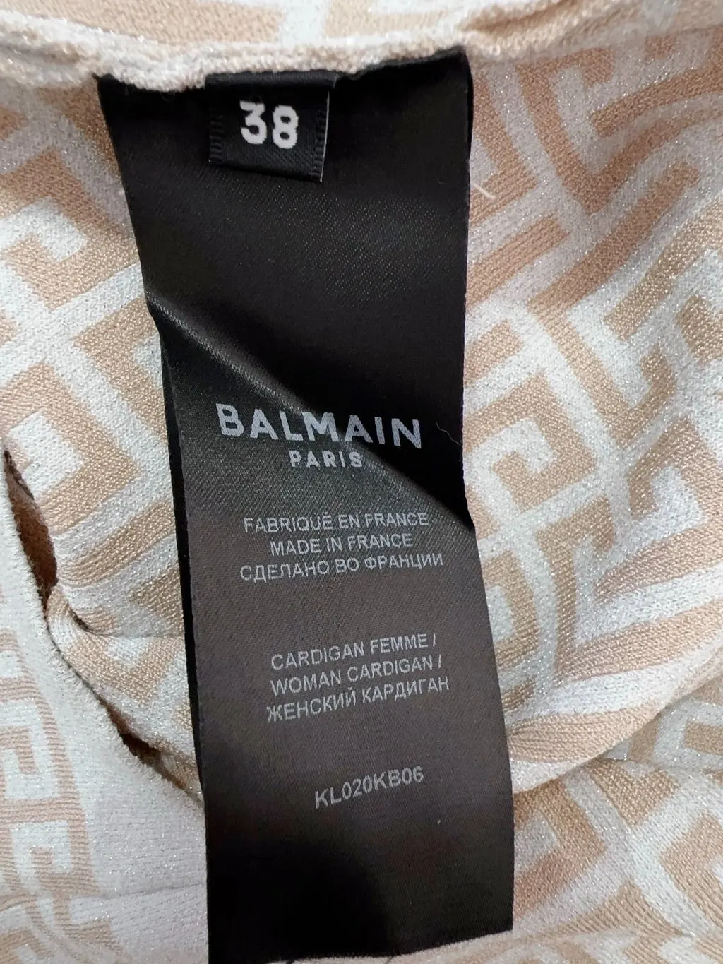 Balmain White Tweed Knitwear White Tweed Never worn, with tag - Box View