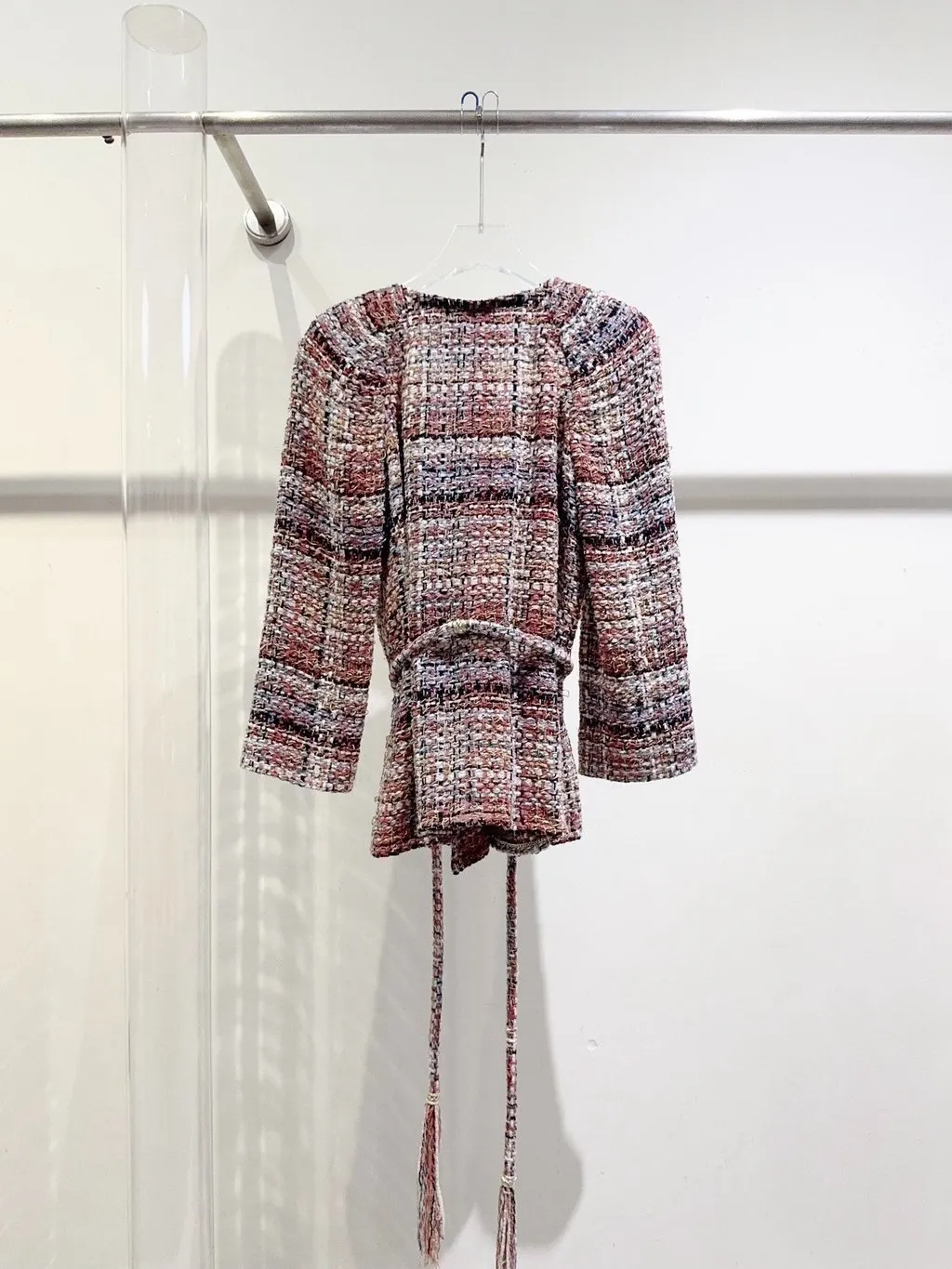 Chanel Greek Tweed Jacket MultiColor Tweed Very good - Inside View