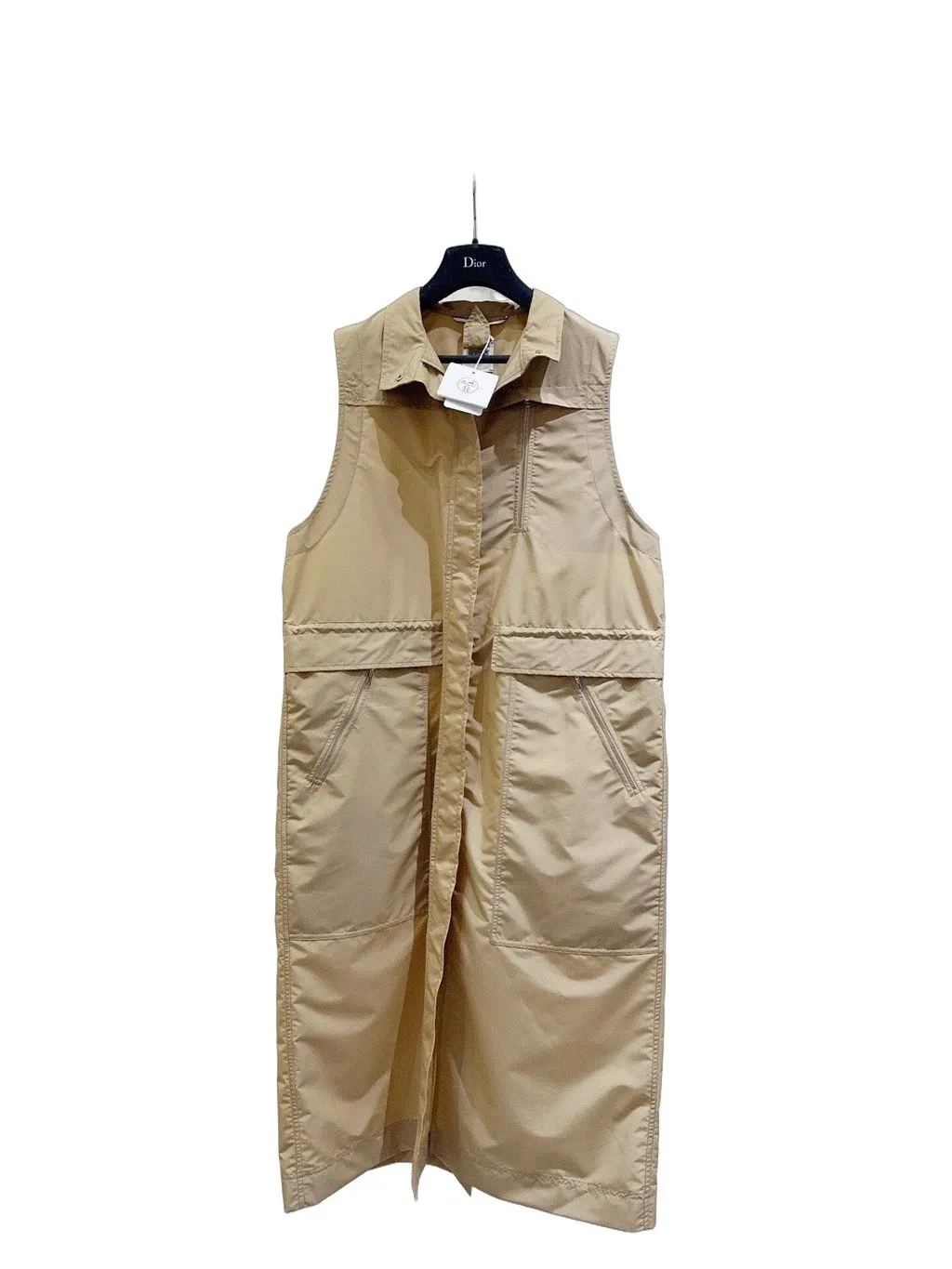 Hermès Beige Cotton Dress Beige Cotton Never worn, with tag - Front View