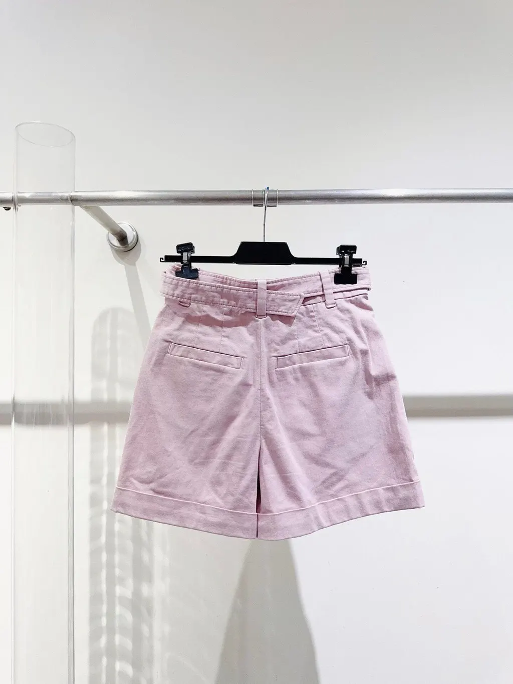 Brunello Cucinelli Pink Cotton Shorts Pink Cotton Never worn, with tag - Back View