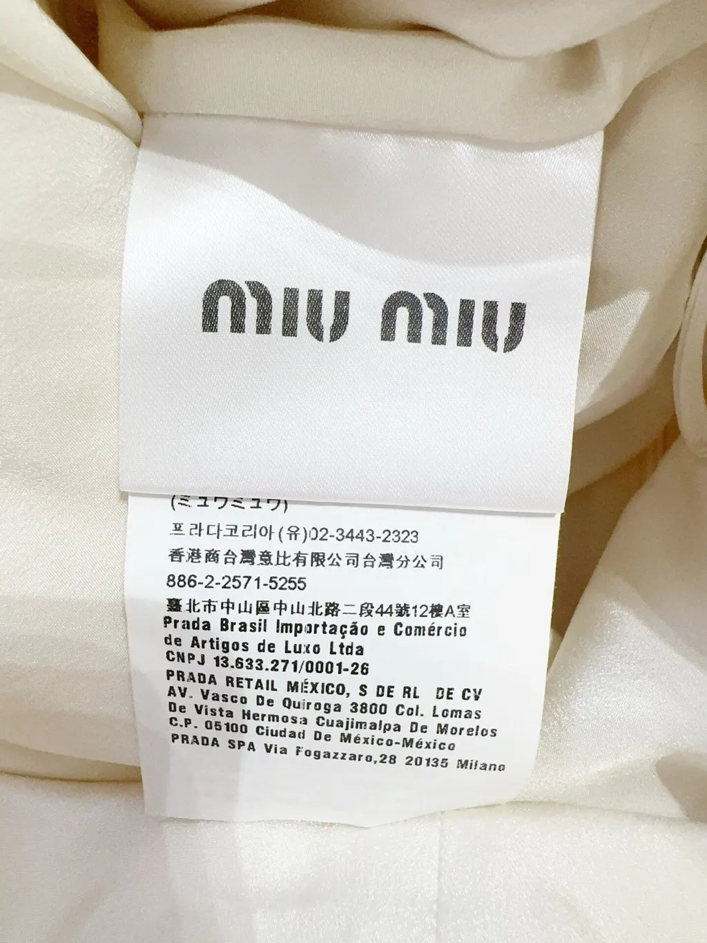 Miu Miu White Embellished Dress White Never worn - Box View