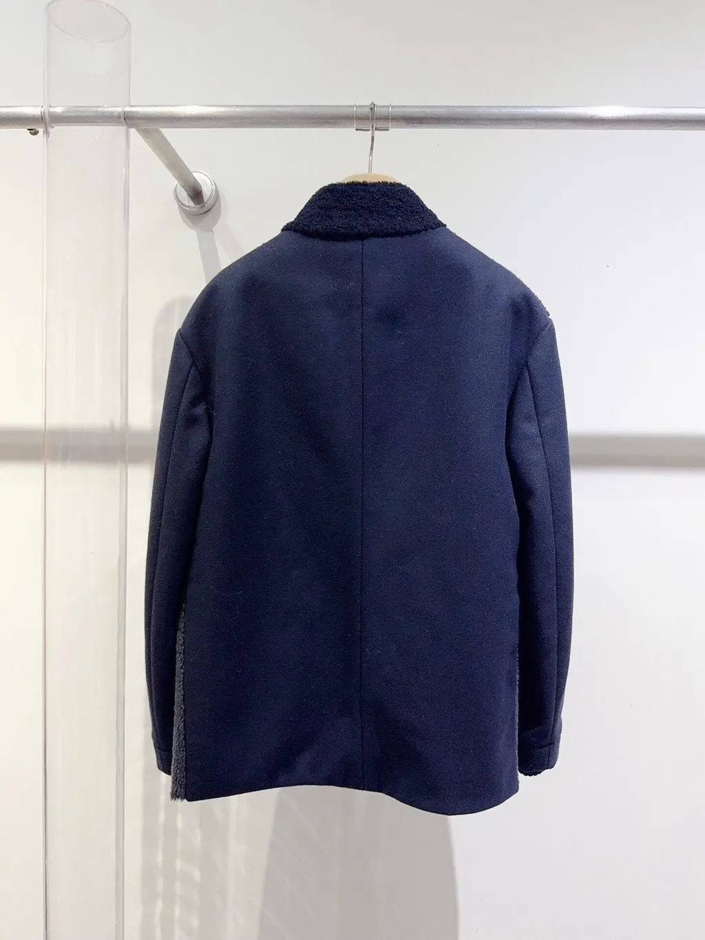 Fendi Shearling Jacket MultiColor Shearling Very good - Back View