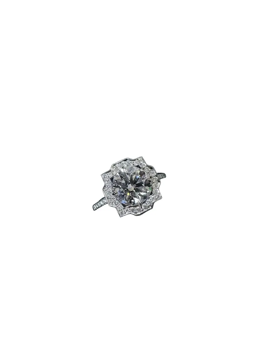 Harry Winston Belle Platinum Ring MultiColor Platinum Very good - Front View