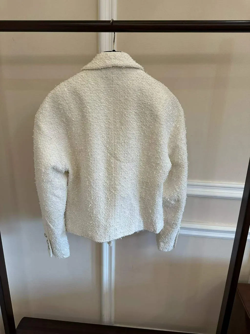 Chanel Ecru Cotton Jacket Ecru Cotton Very good - Back View