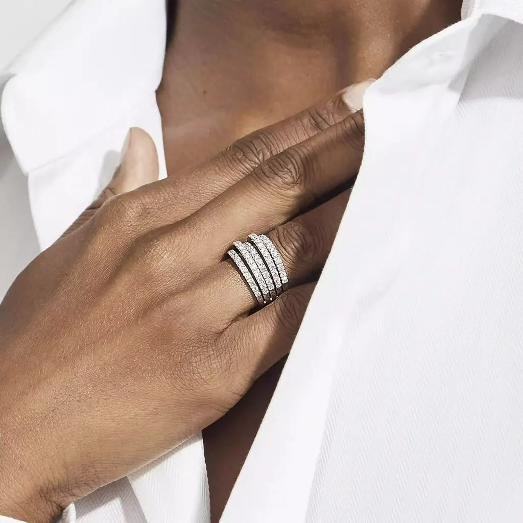 De Beers Platinum Ring MultiColor Platinum Very good - Model View