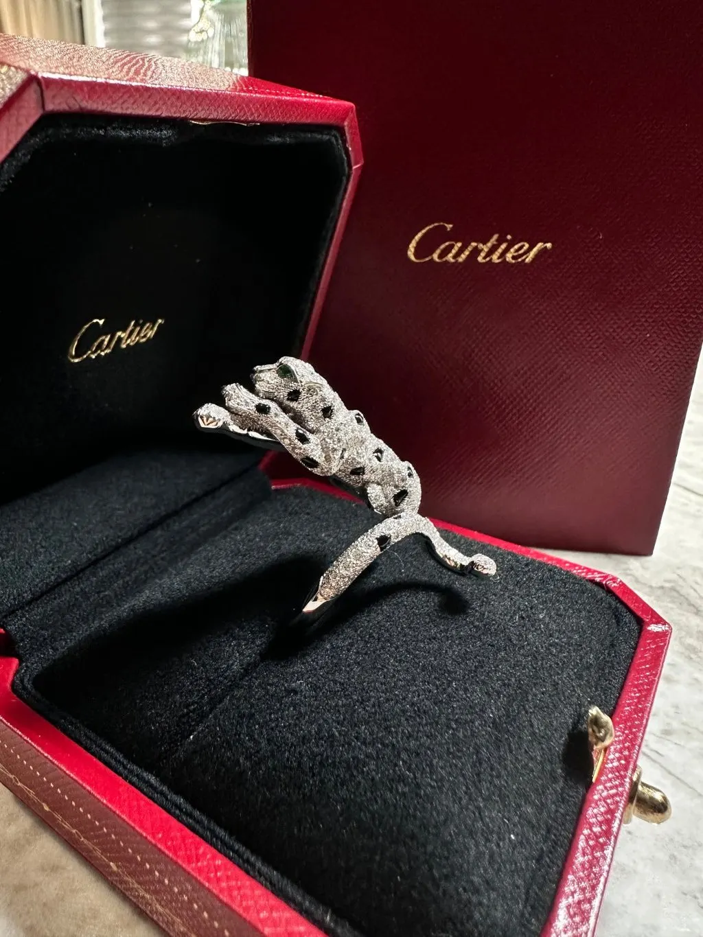 Cartier Panthère White Gold Ring MultiColor White Gold Very good - Inside View