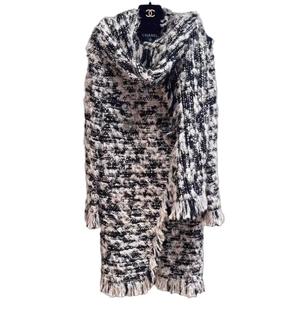 Chanel Viscose Coat MultiColor Viscose Very good - Front View
