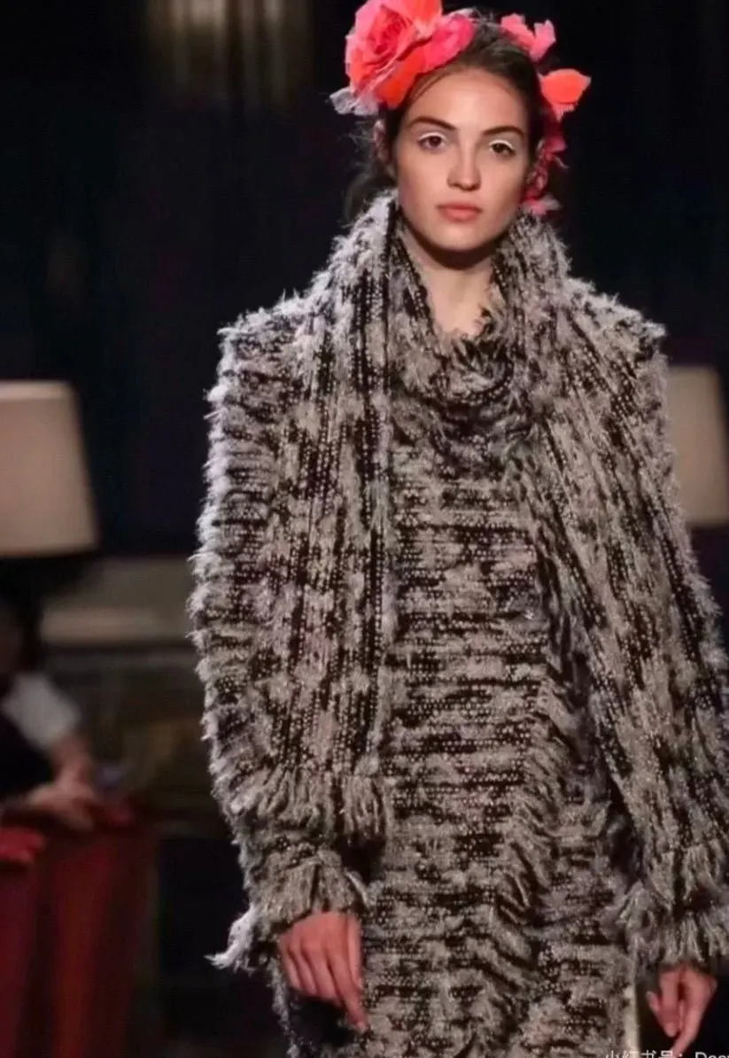 Chanel Viscose Coat MultiColor Viscose Very good - Inside View