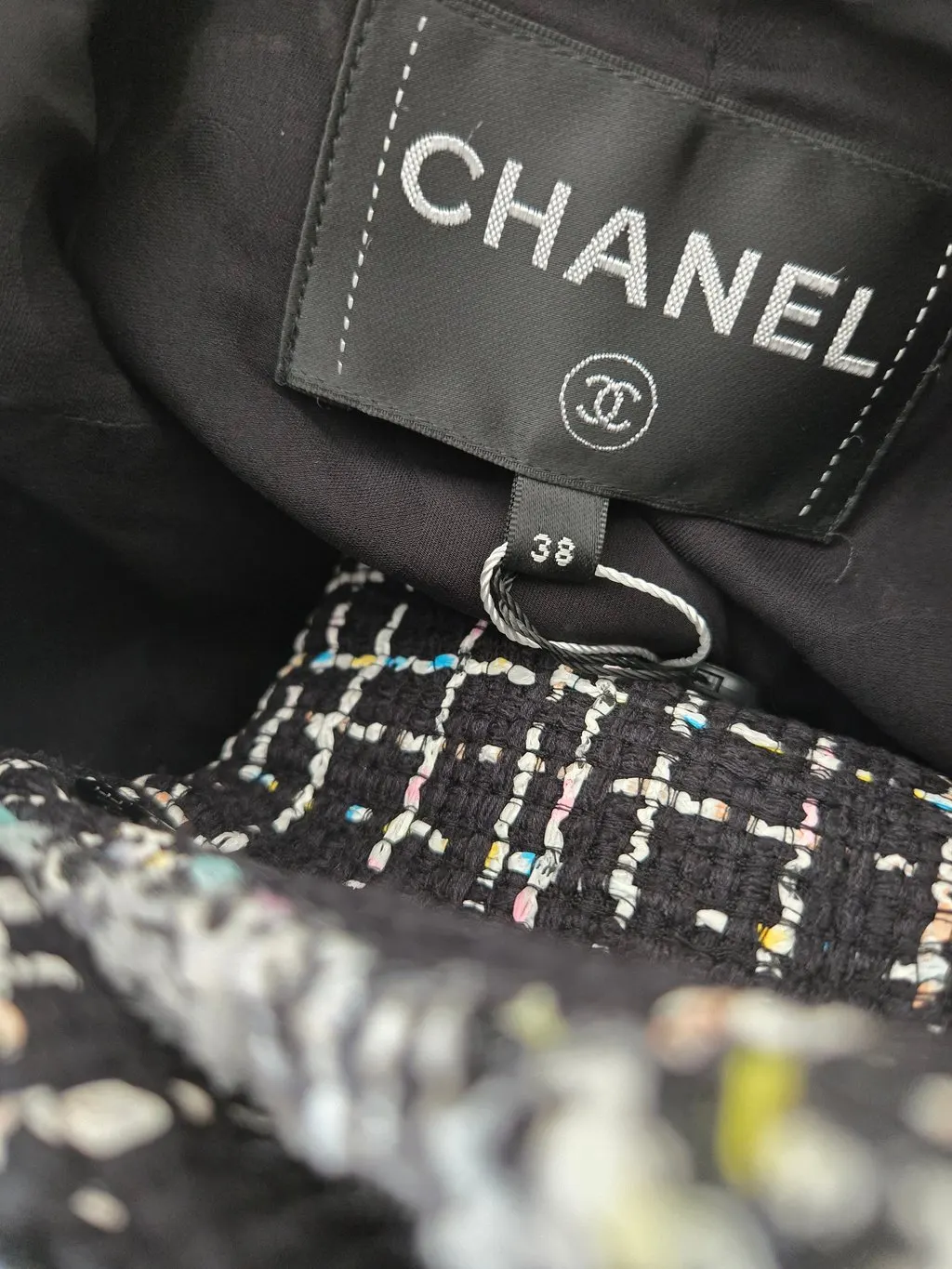Chanel Cotton Jacket MultiColor Cotton Very good - Inside View