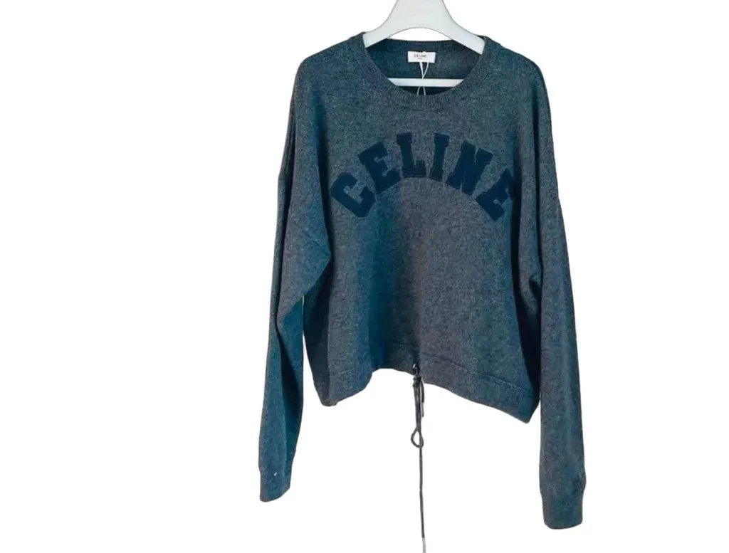 Celine Grey Wool Knitwear Grey Wool Very good - Front View