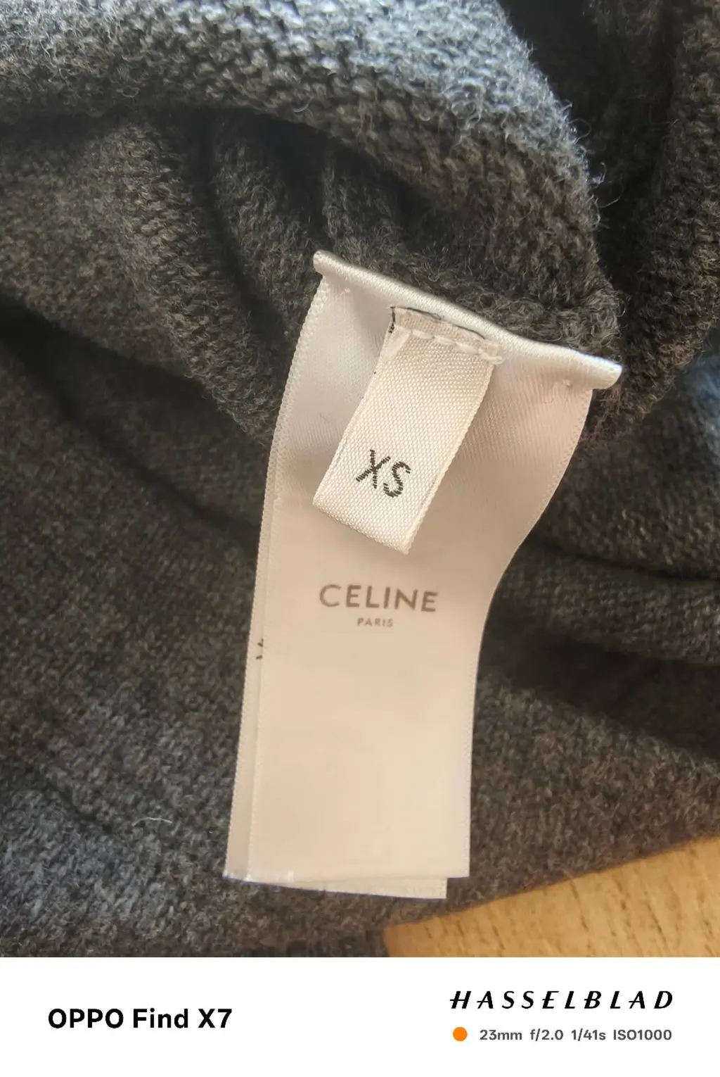 Celine Grey Wool Knitwear Grey Wool Very good - Back View