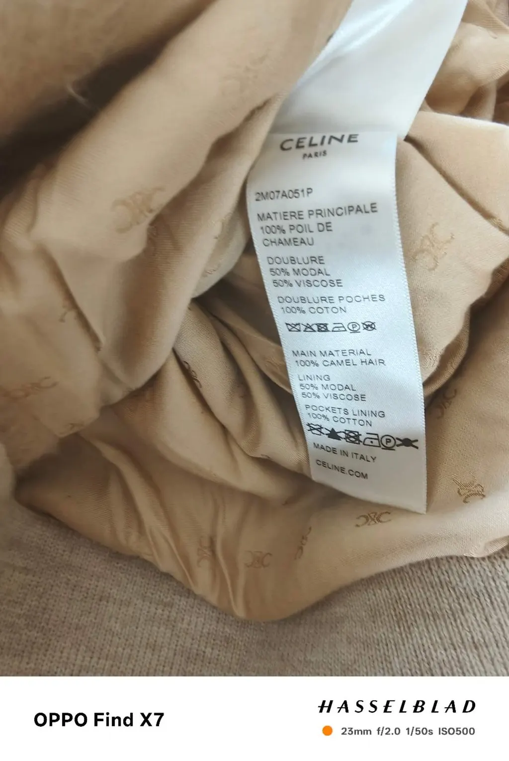 Celine Fur Coat MultiColor Fur Very good - Back View