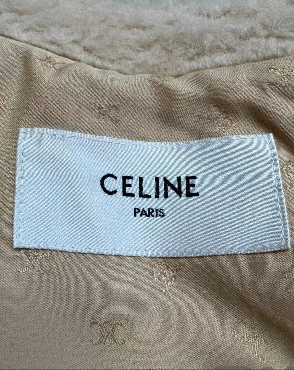 Celine Fur Coat MultiColor Fur Very good - Model View