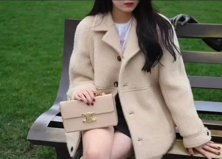 Celine Fur Coat MultiColor Fur Very good - Box View