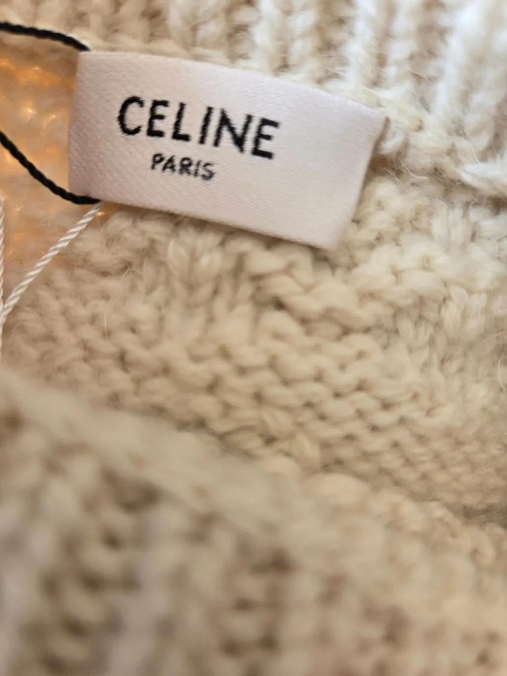 Celine White Wool Knitwear White Wool Very good - Box View