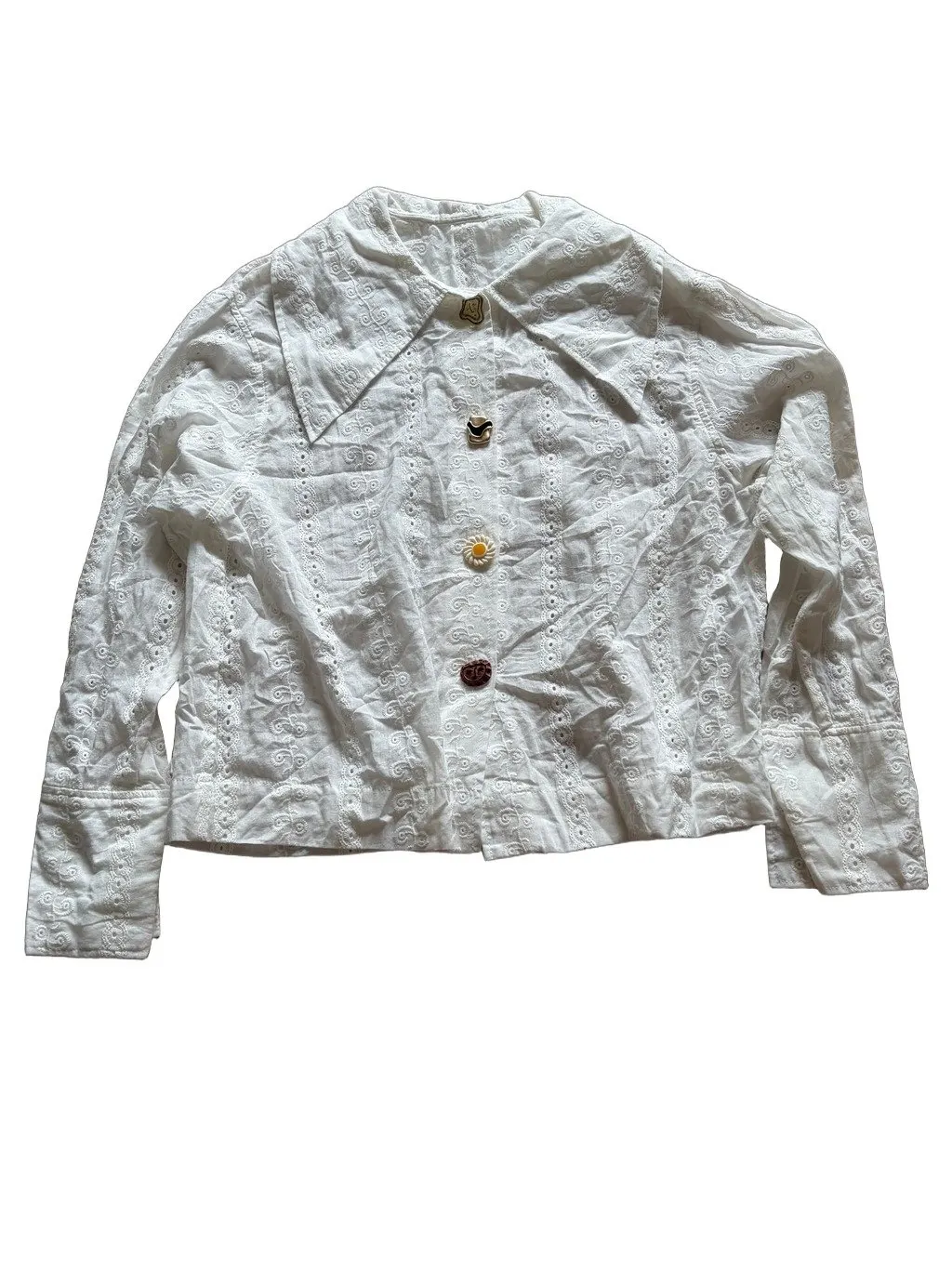 Rejina Pyo White Cotton Top White Cotton Very good - Front View