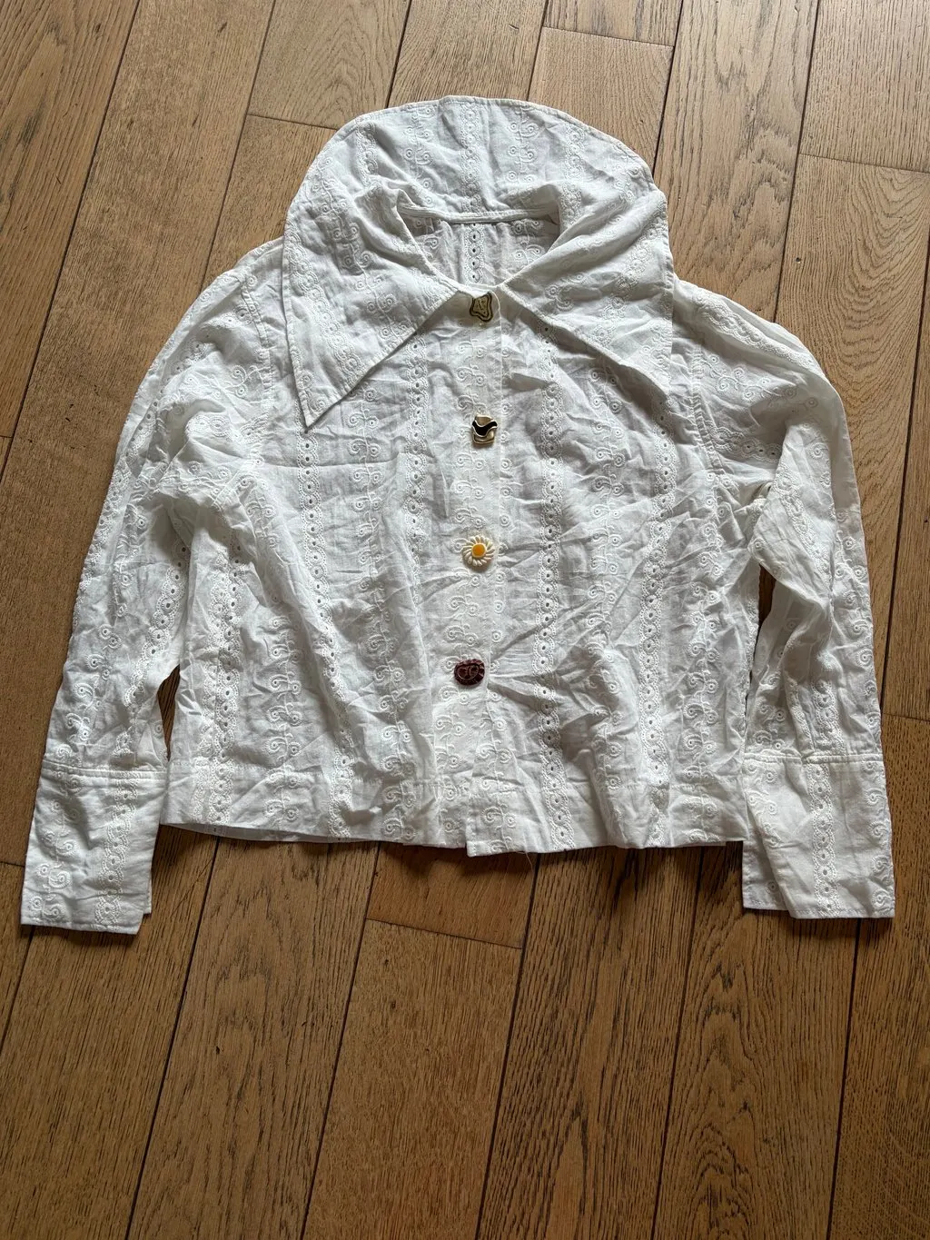 Rejina Pyo White Cotton Top White Cotton Very good - Back View
