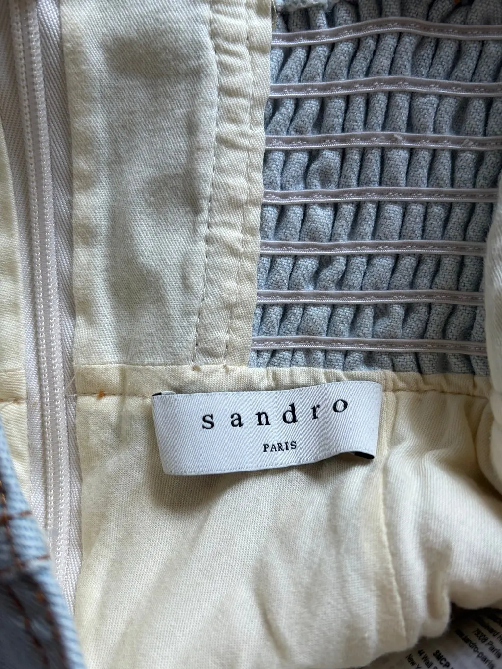 Sandro Cotton Dress MultiColor Cotton Very good - Model View