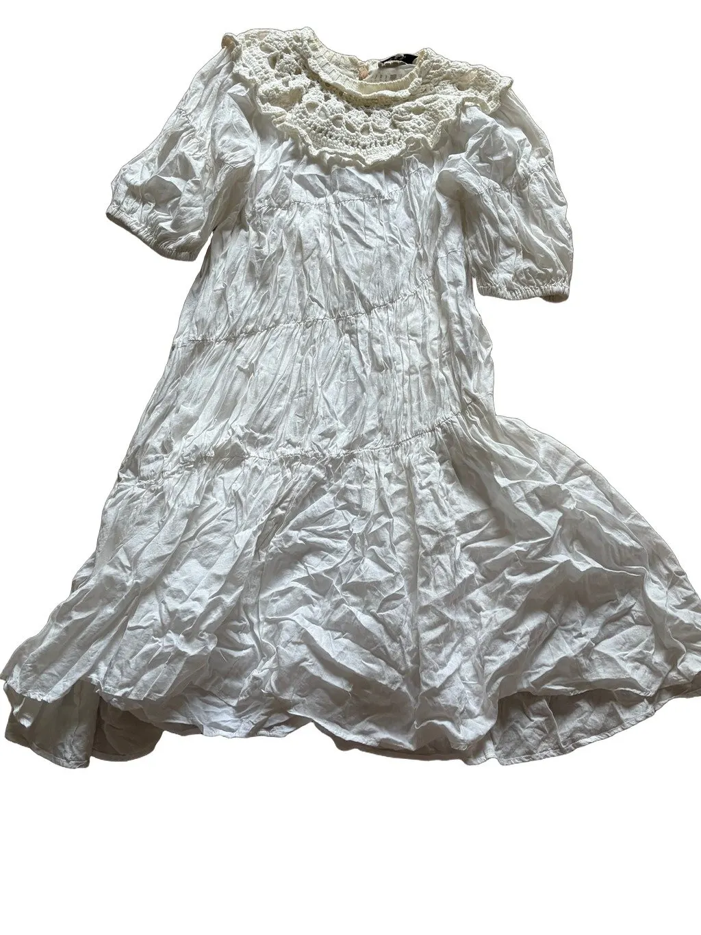SEA New York White Cotton Dress White Cotton Very good - Front View