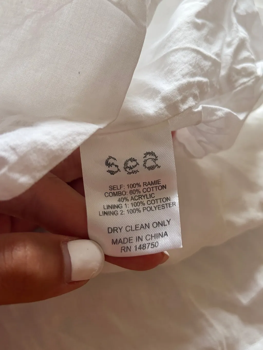 SEA New York White Cotton Dress White Cotton Very good - Model View