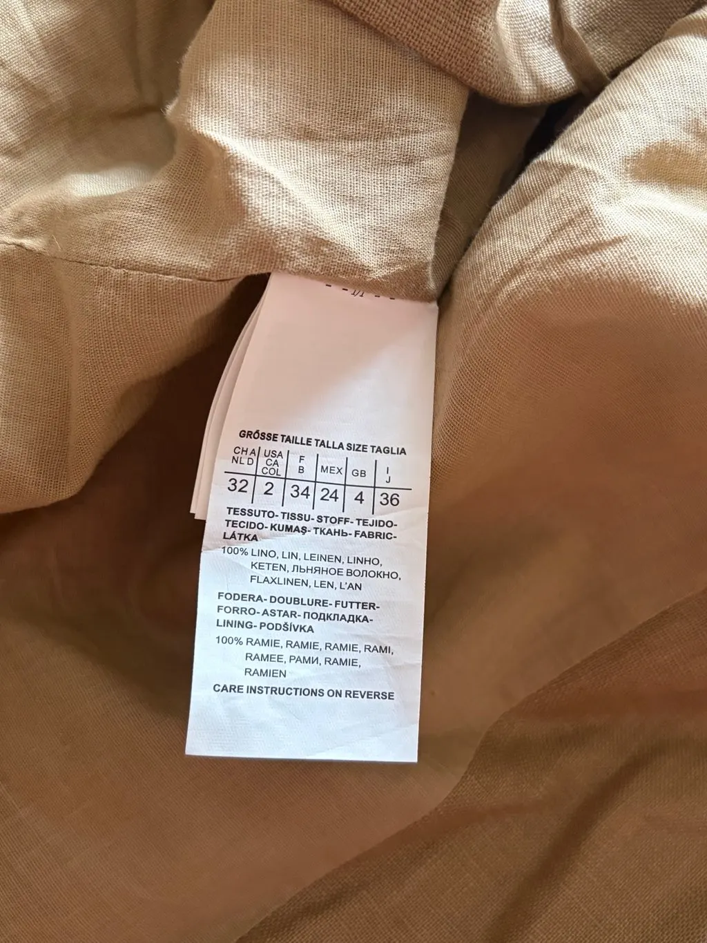 Max Mara Brown Linen Trench Coat Brown Linen Very good - Model View