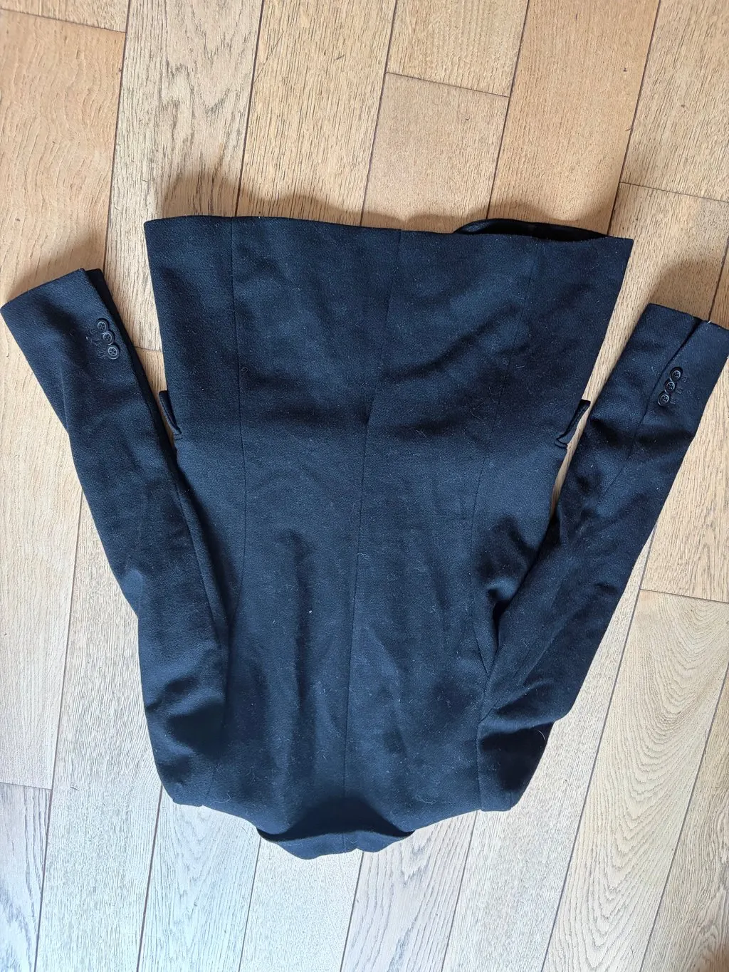 Celine Black Wool Jacket Black Wool Very good - Back View