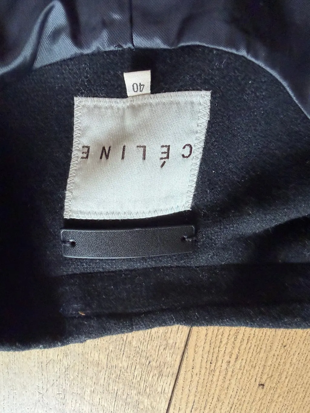 Celine Black Wool Jacket Black Wool Very good - Inside View
