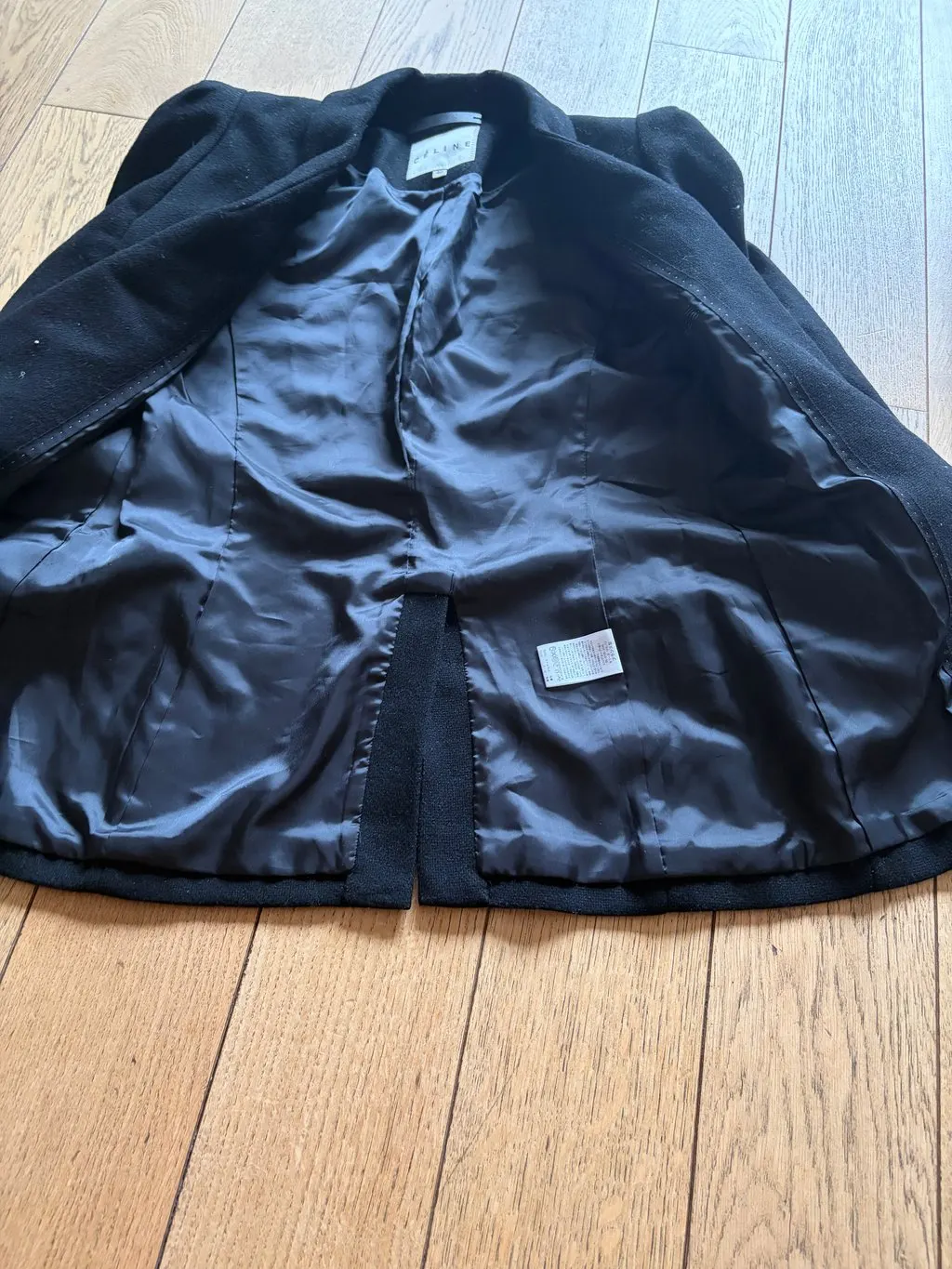 Celine Black Wool Jacket Black Wool Very good - Box View