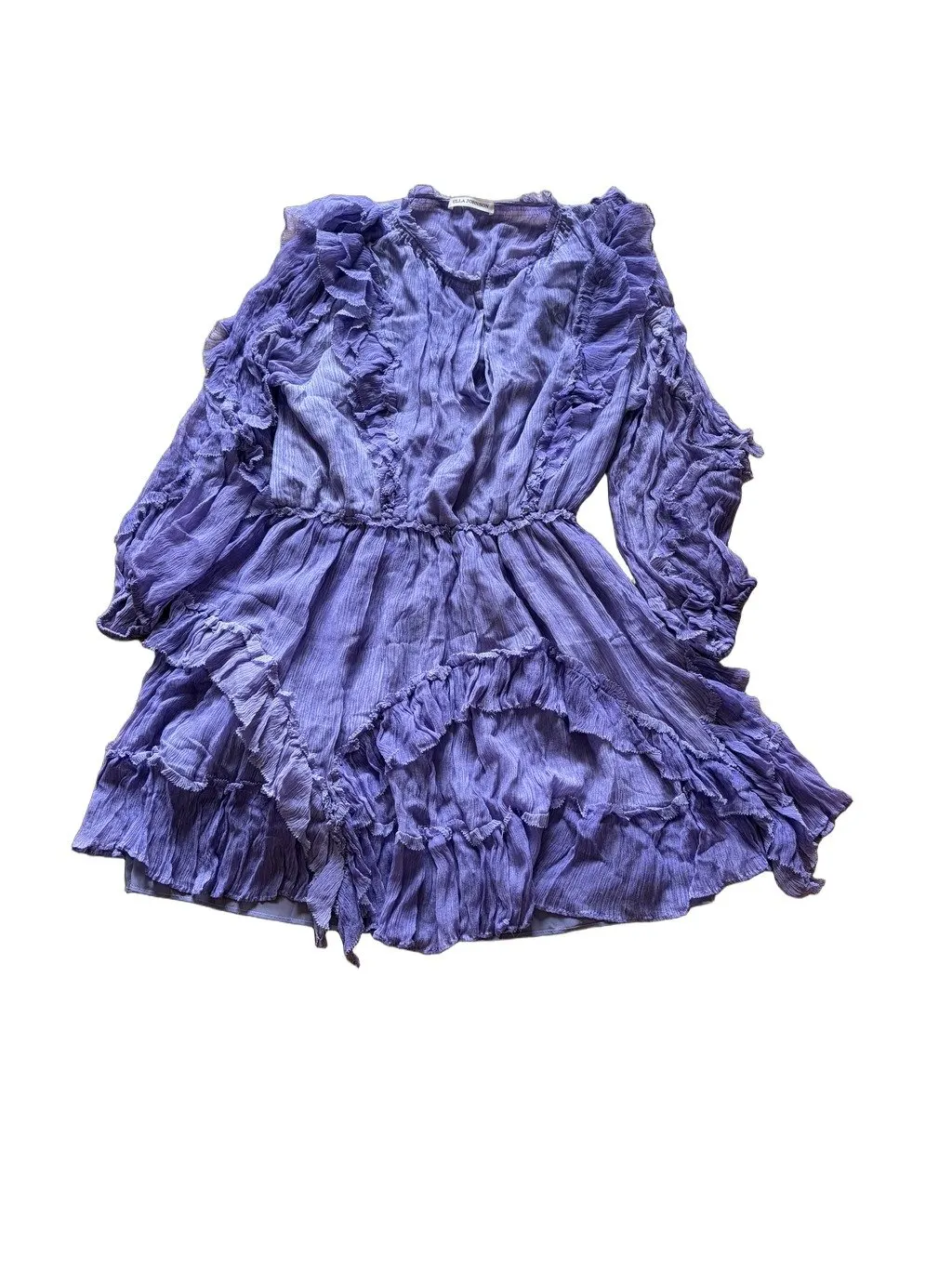 Ulla Johnson Purple Silk Dress Purple Silk Very good - Front View