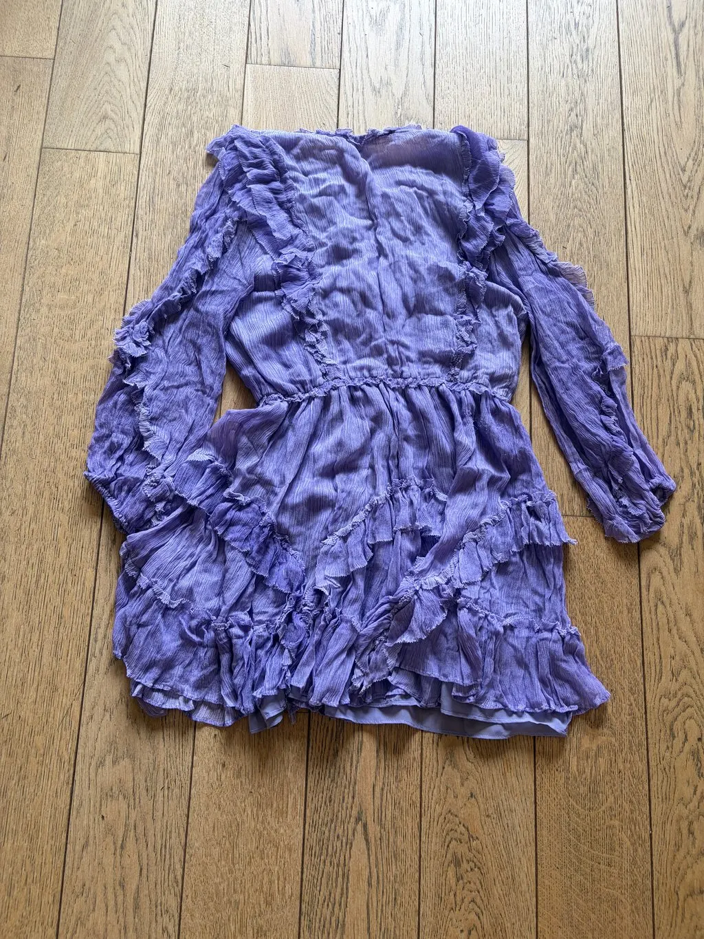 Ulla Johnson Purple Silk Dress Purple Silk Very good - Back View