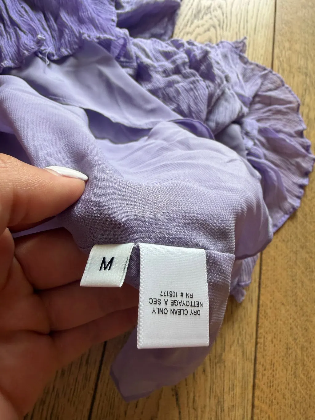 Ulla Johnson Purple Silk Dress Purple Silk Very good - Model View