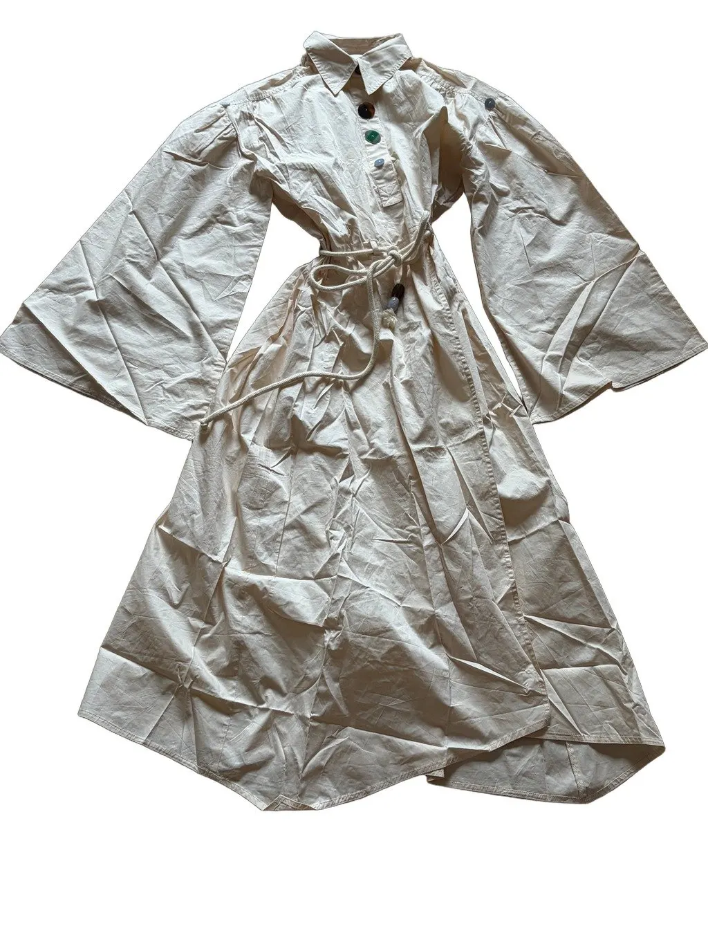 Nanushka Beige Cotton Dress Beige Cotton Very good - Front View