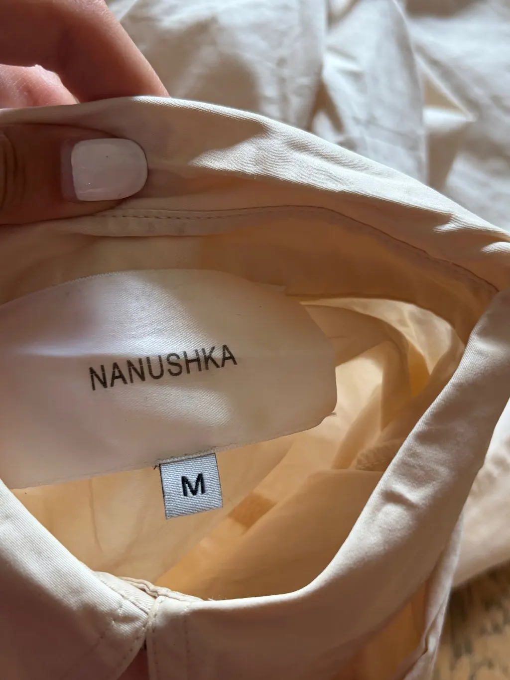 Nanushka Beige Cotton Dress Beige Cotton Very good - Inside View