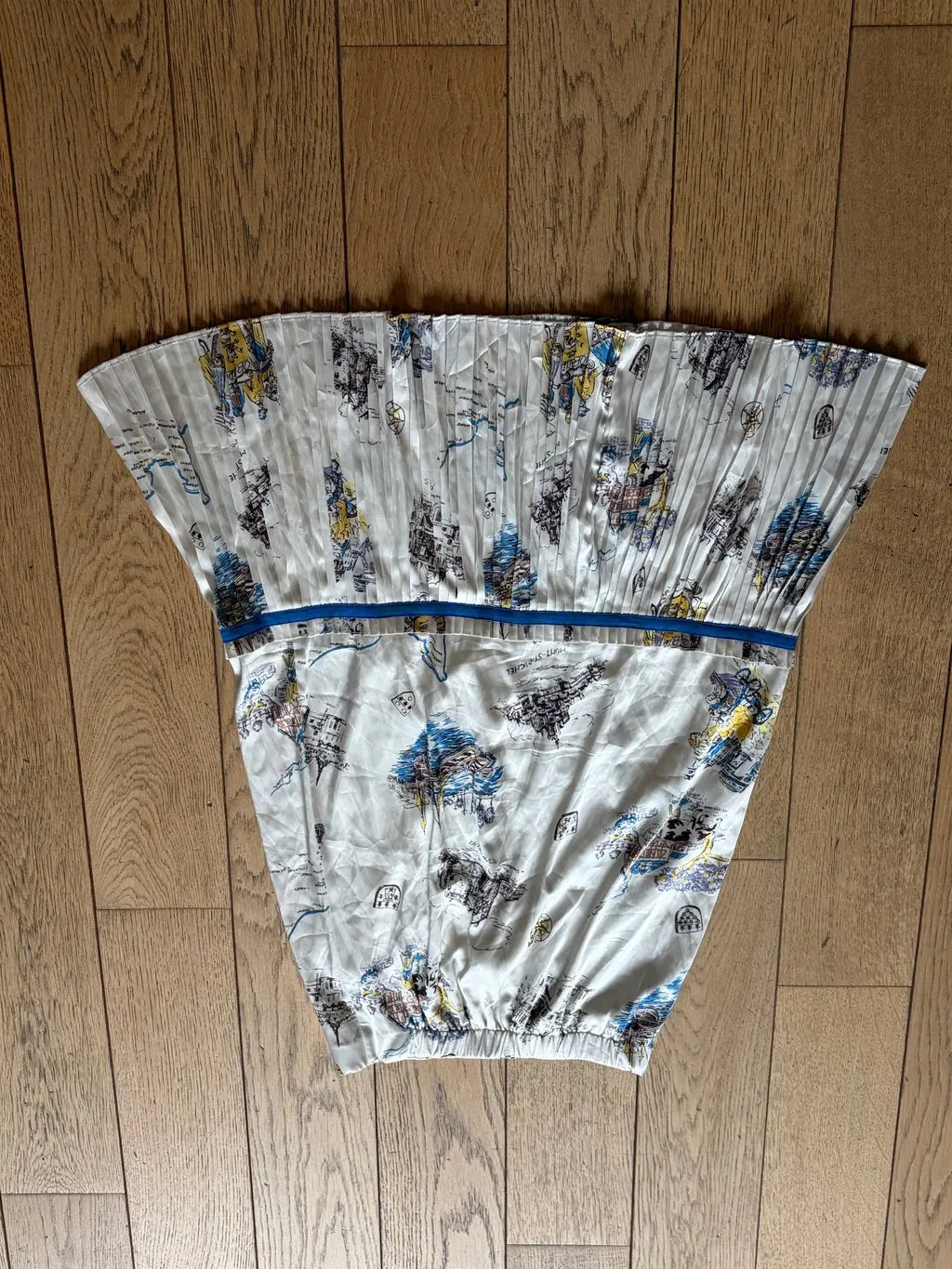 Celine White Silk Skirt White Silk Very good - Back View