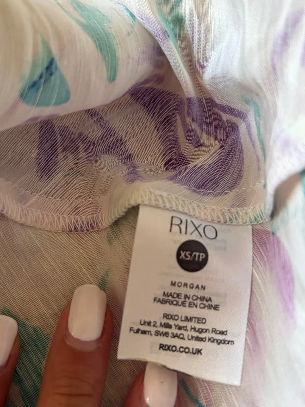 Rixo Polyester Dress MultiColor Polyester Very good - Inside View