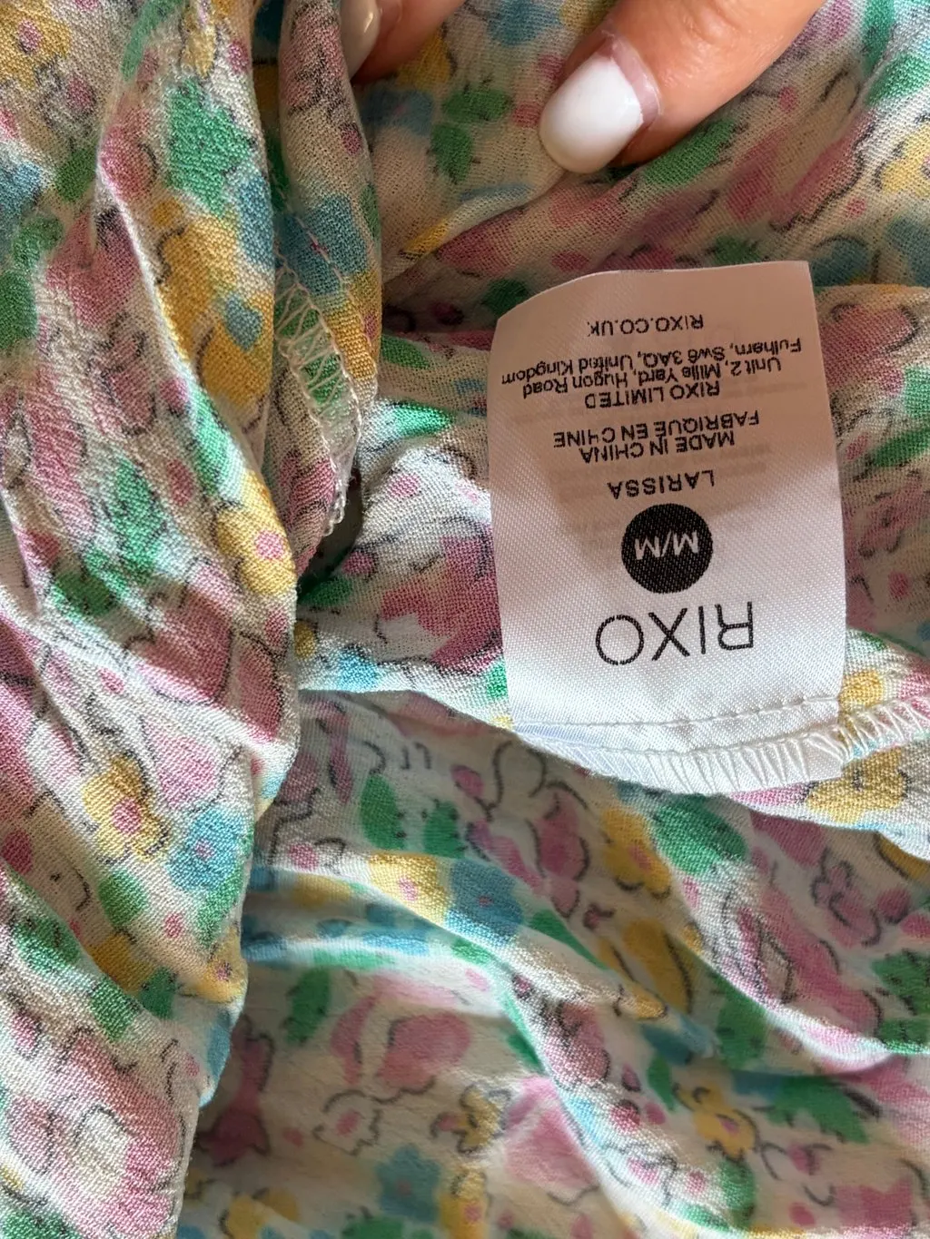 Rixo Polyester Dress MultiColor Polyester Very good - Model View