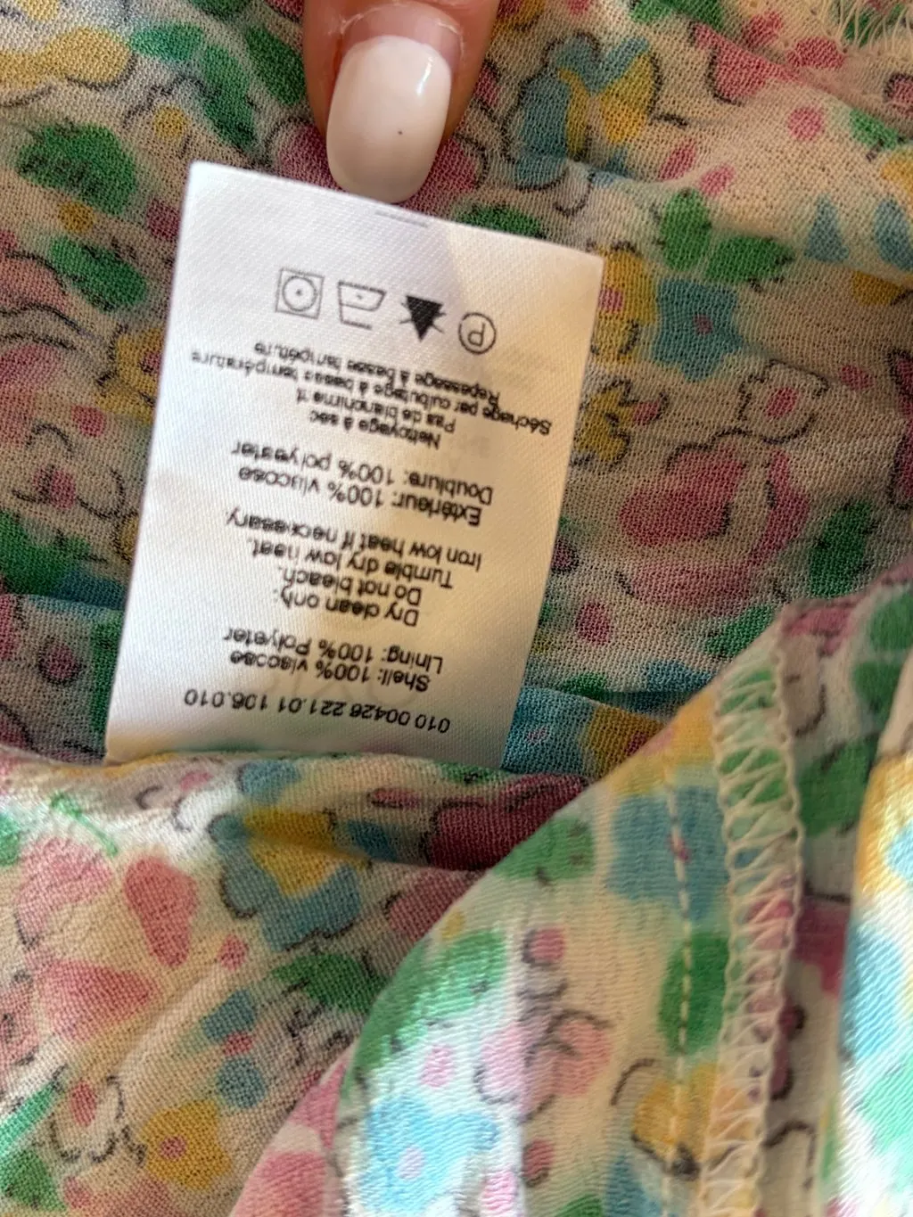 Rixo Polyester Dress MultiColor Polyester Very good - Box View