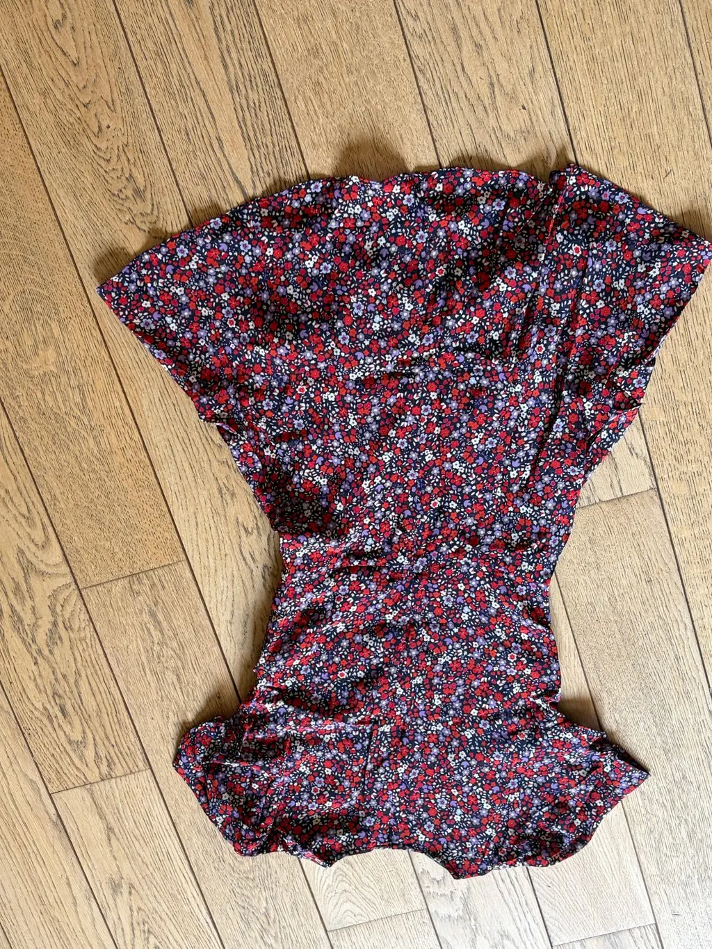 Unsigned Silk Dress MultiColor Silk Very good - Back View