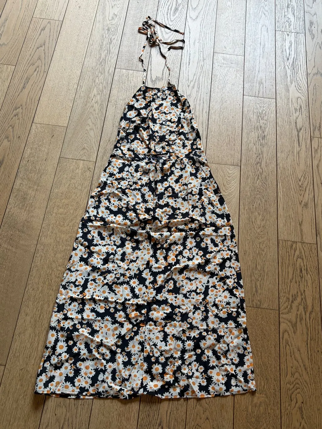 Unsigned Silk Dress MultiColor Silk Very good - Back View