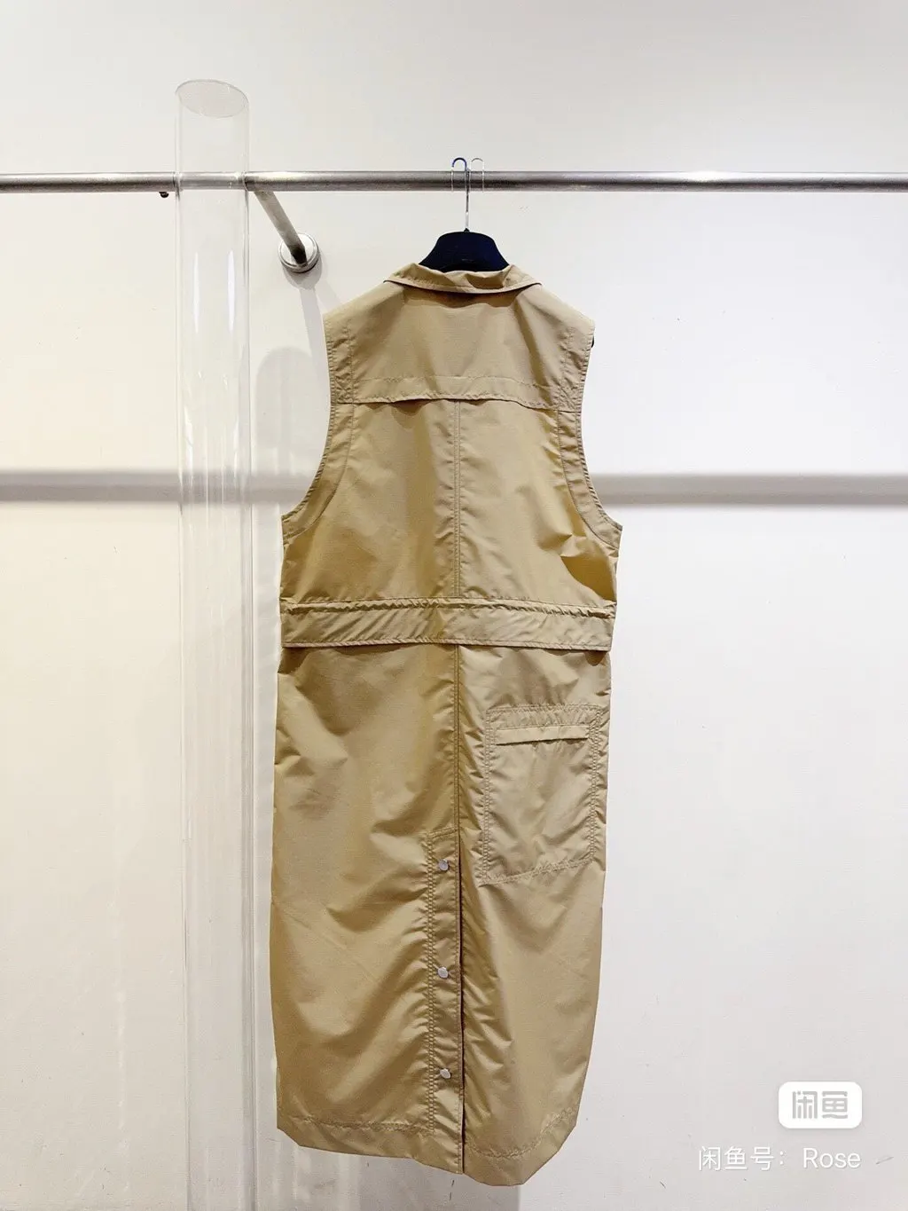 Hermès Camel Cotton Dress Camel Cotton Never worn, with tag - Inside View