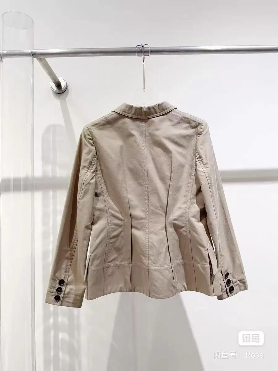 Dior Beige Cotton Jacket Beige Cotton Never worn, with tag - Back View