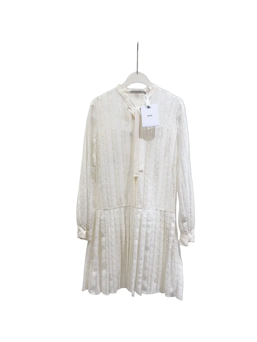 Dior White Lace Dress White Lace Never worn - Front View