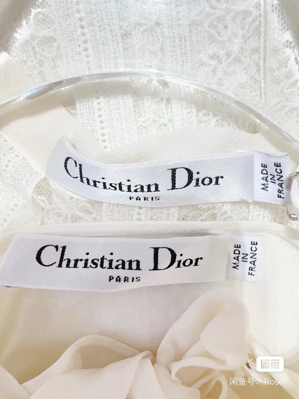 Dior White Lace Dress White Lace Never worn - Inside View