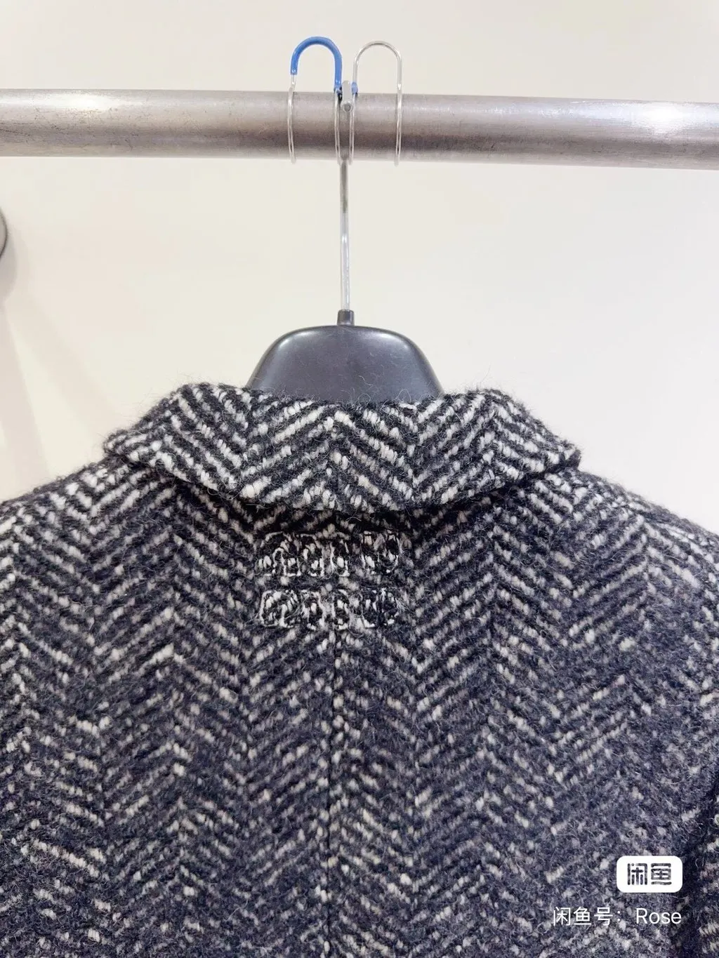 Miu Miu Navy Tweed Jacket Navy Tweed Never worn - Inside View