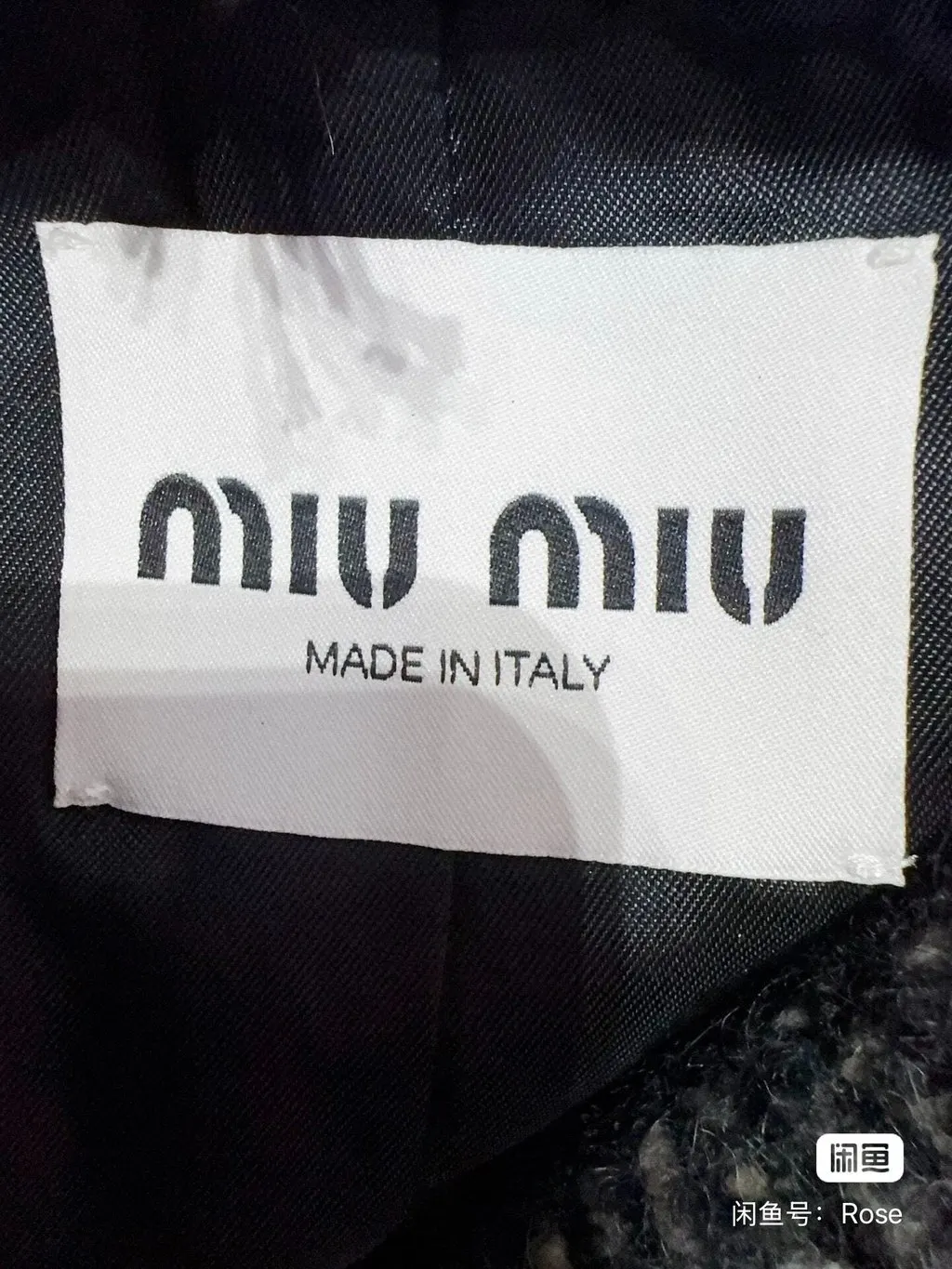 Miu Miu Navy Tweed Jacket Navy Tweed Never worn - Box View