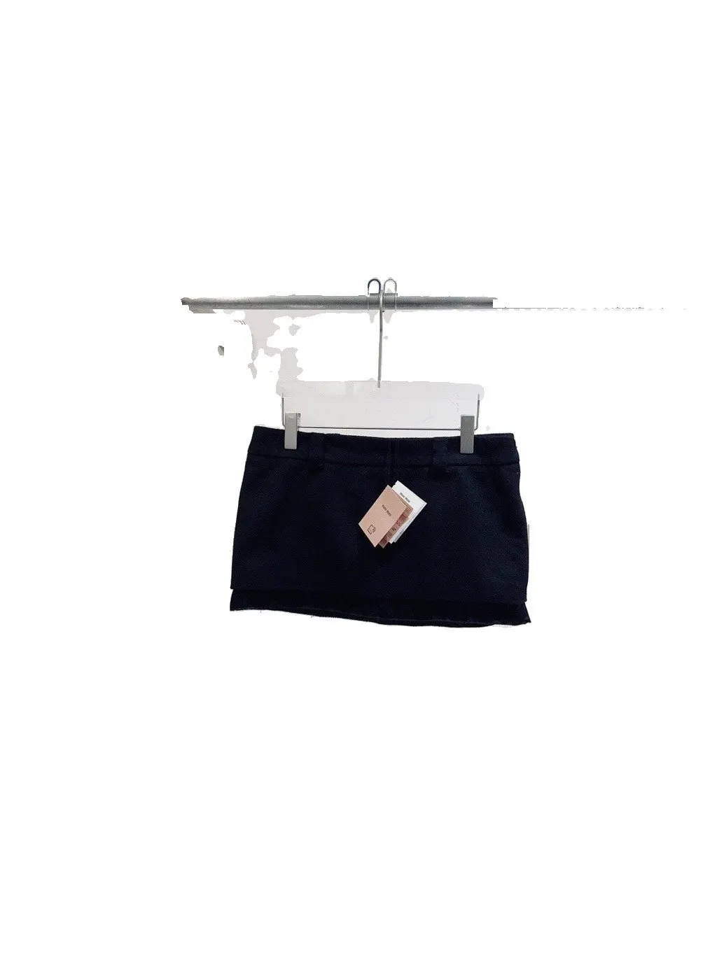 Miu Miu Black Cashmere Skirt Black Cashmere Never worn - Front View