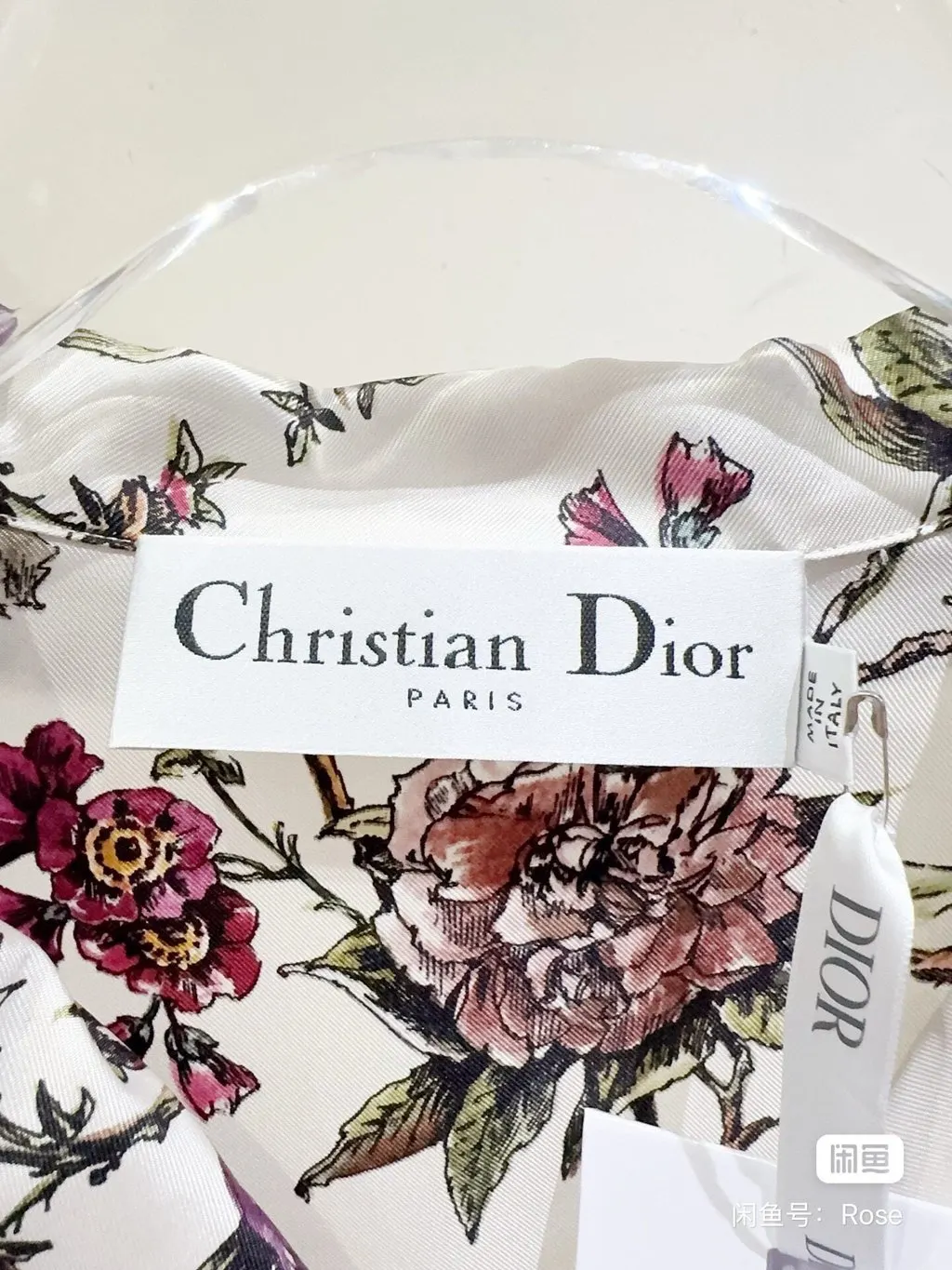 Dior Silk Top MultiColor Silk Never worn - Back View