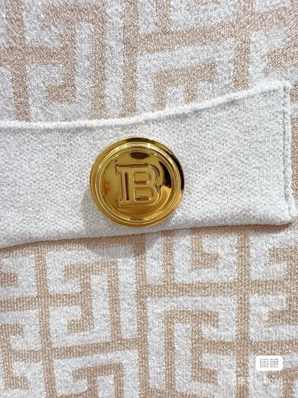 Balmain White Wool Knitwear White Wool Never worn, with tag - Back View
