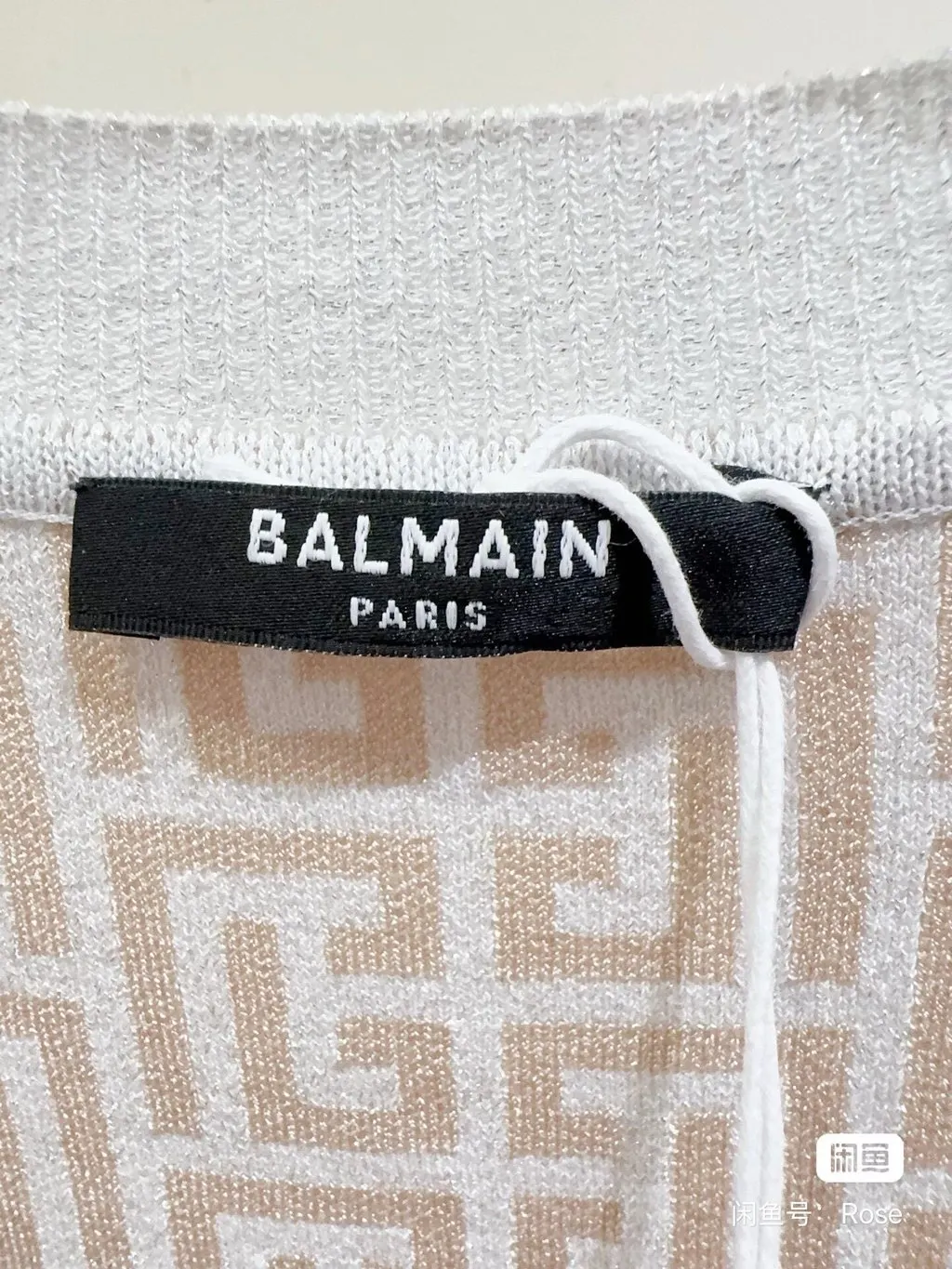 Balmain White Wool Knitwear White Wool Never worn, with tag - Inside View